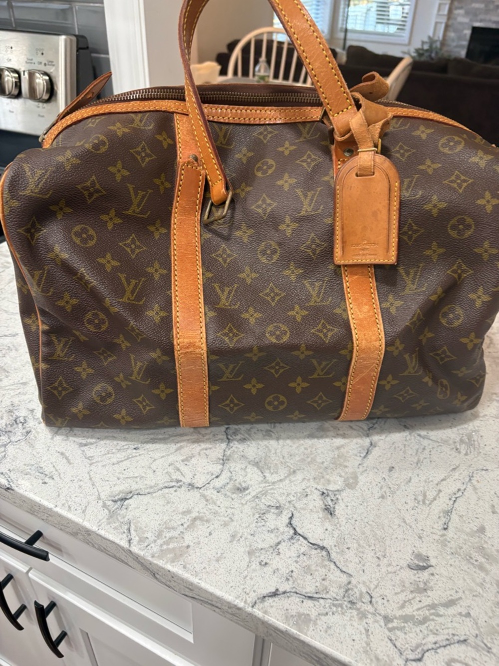 Louis Vuitton project Brown Monogram Canvas Travel KeepAll bag. - Picture 3 of 7